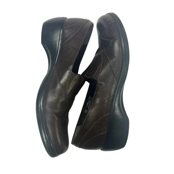 Clarks Womens Blackberry 84630 Loafer Flat Brown Leather Slip On Round Toe 10 M - Picture 5 of 9